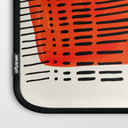 Fun Abstract Minimalist Mid Century Modern Yellow Ochre Orange Organic Shapes & Patterns Laptop Sleeve Gallery Image 3