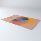 Colorful Messy Flowers In The Sun Rug Gallery Image 3