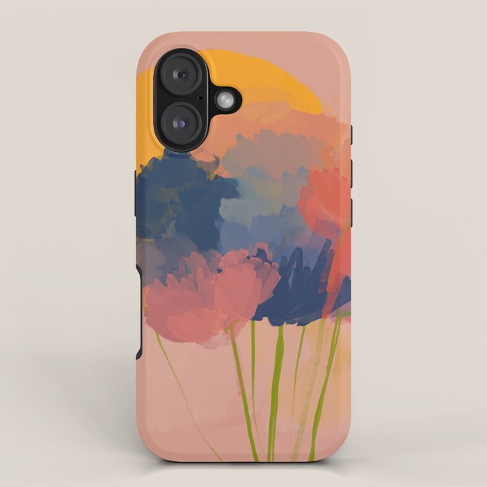 Colorful Messy Flowers In The Sun iPhone Case Gallery Image 1
