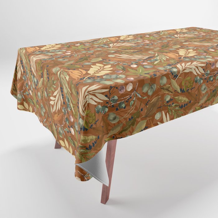 Autumn leafy wild forest B Tablecloth Gallery Image 1