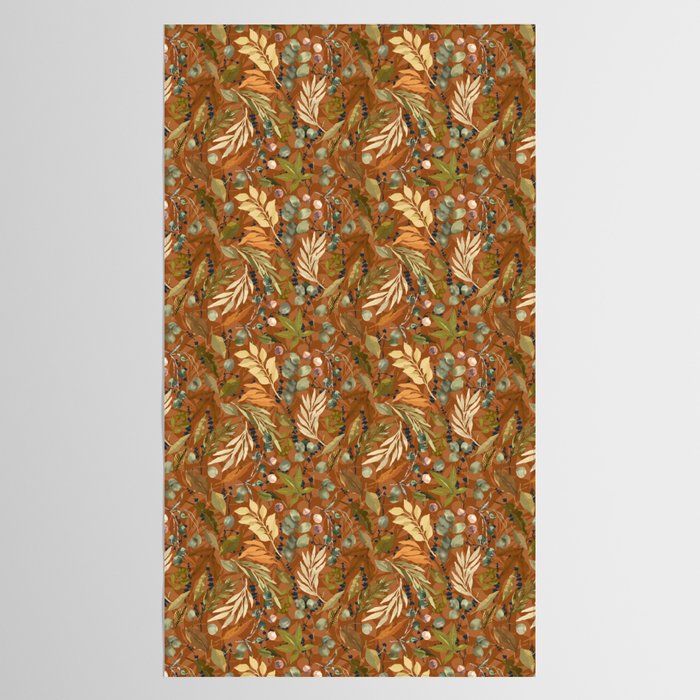 Autumn leafy wild forest B Tablecloth Gallery Image 2