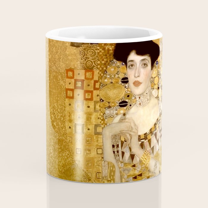 Woman in Gold Portrait by Gustav Klimt Coffee Mug Gallery Image 4
