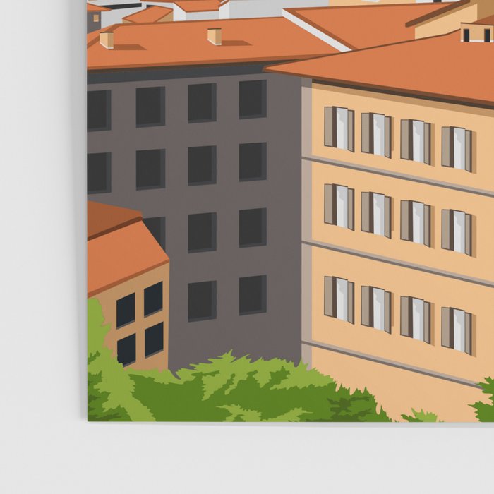 Florence Italy Tuscany Vintage Minimal Travel Poster Poster Gallery Image 3