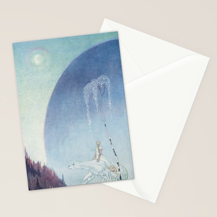 kay nielsen Well mind and hold tight by my shaggy coat and then there's nothing to fear said the Bea Stationery Card Gallery Image 2