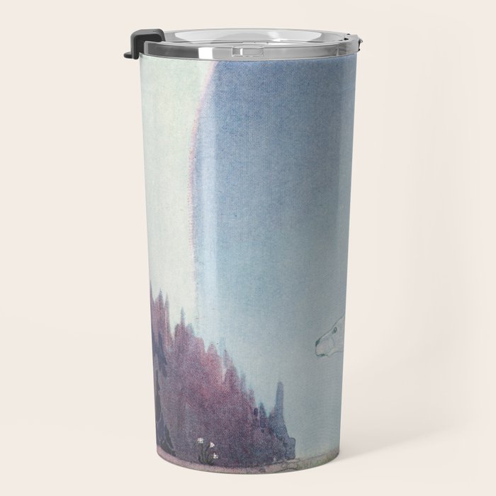kay nielsen Well mind and hold tight by my shaggy coat and then there's nothing to fear said the Bea Travel Mug Gallery Image 3