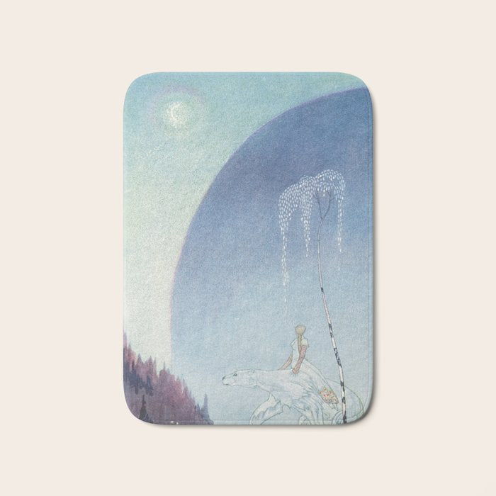 kay nielsen Well mind and hold tight by my shaggy coat and then there's nothing to fear said the Bea Bath Mat Gallery Image 1