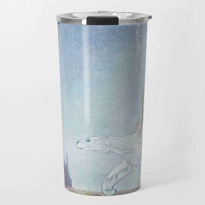 kay nielsen Well mind and hold tight by my shaggy coat and then there's nothing to fear said the Bea Travel Mug Gallery Image 1