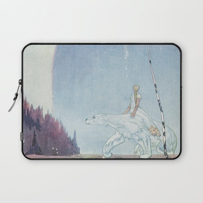 kay nielsen Well mind and hold tight by my shaggy coat and then there's nothing to fear said the Bea Laptop Sleeve Gallery Image 1