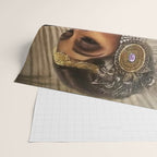 African American Masterpiece 'Cotton Club Flapper Dance Girl' Portrait Painting Wrapping Paper Gallery Image 2