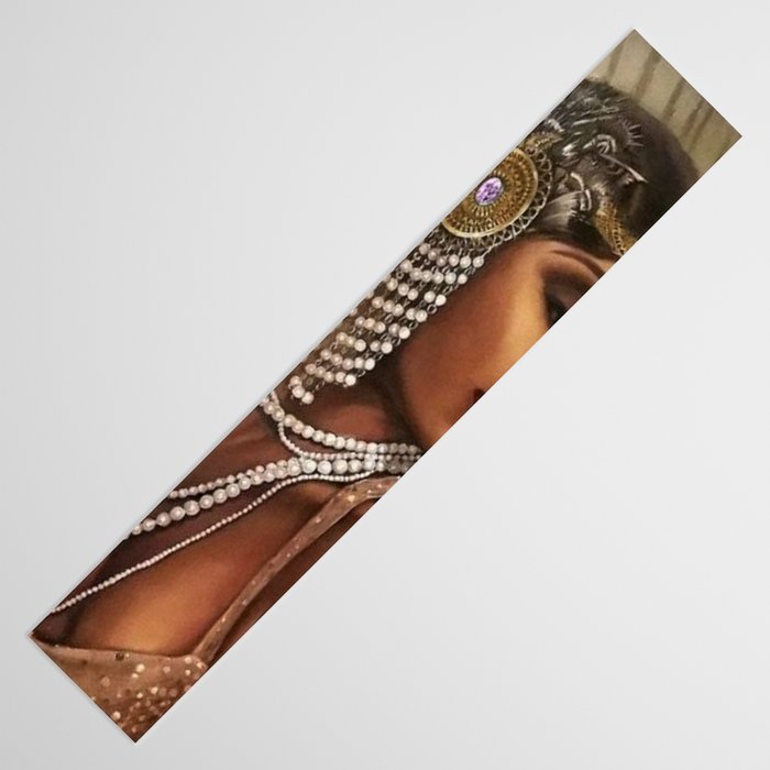 African American Masterpiece 'Cotton Club Flapper Dance Girl' Portrait Painting Table Runner Gallery Image 3