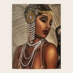 African American Masterpiece 'Cotton Club Flapper Dance Girl' Portrait Painting Poster Gallery Image 4