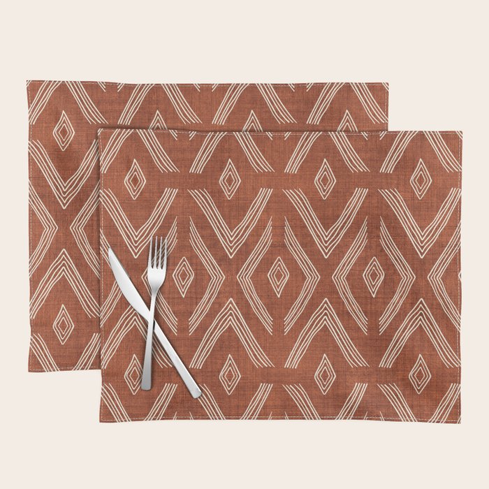 Birch in Rust Placemat Gallery Image 1