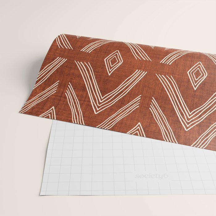 Birch in Rust Wrapping Paper Gallery Image 2