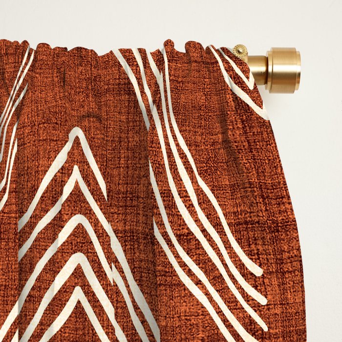 Birch in Rust Window Curtain Gallery Image 2