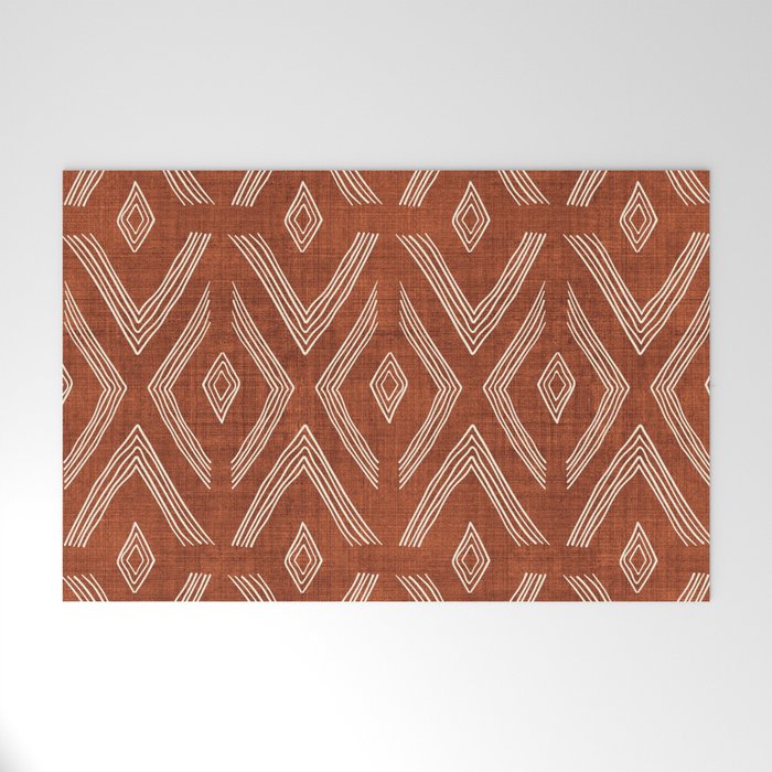 Birch in Rust Welcome Mat Gallery Image 1
