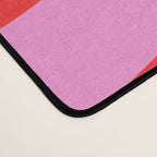 Preppy Pink and Red Retro Abstract Wavy Loops Pop Pattern Desk Mat Gallery Image 4