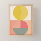 Mid Mod Geometry Abstract 2/2 Peach Fuzz Mini Art Print Gallery Image 1