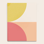 Mid Mod Geometry Abstract 2/2 Peach Fuzz Notebook Gallery Image 4