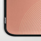 Mid Mod Geometry Abstract 2/2 Peach Fuzz Laptop Sleeve Gallery Image 3