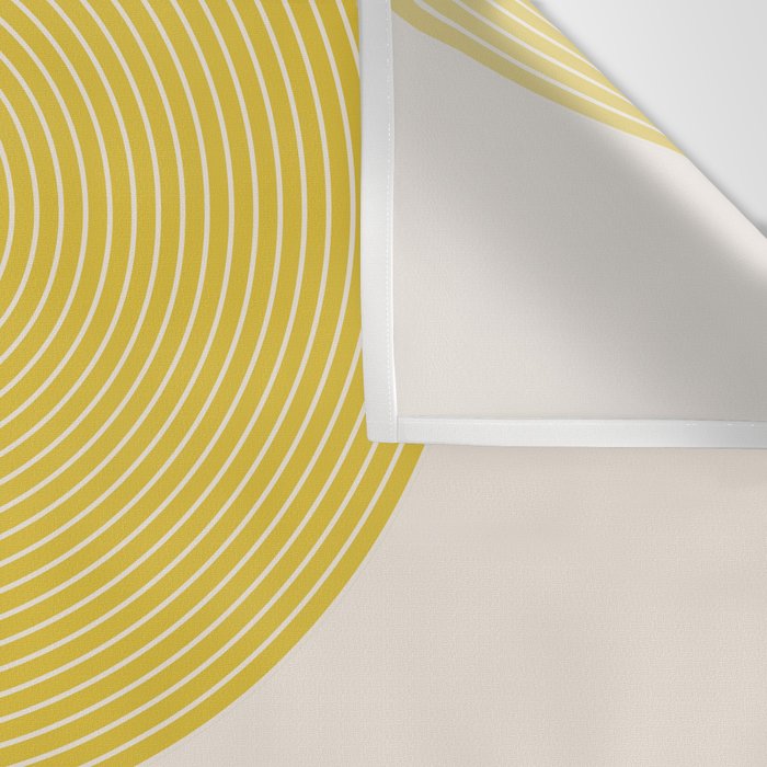 Mid Mod Geometry Abstract 2/2 Peach Fuzz Wall Tapestry Gallery Image 3