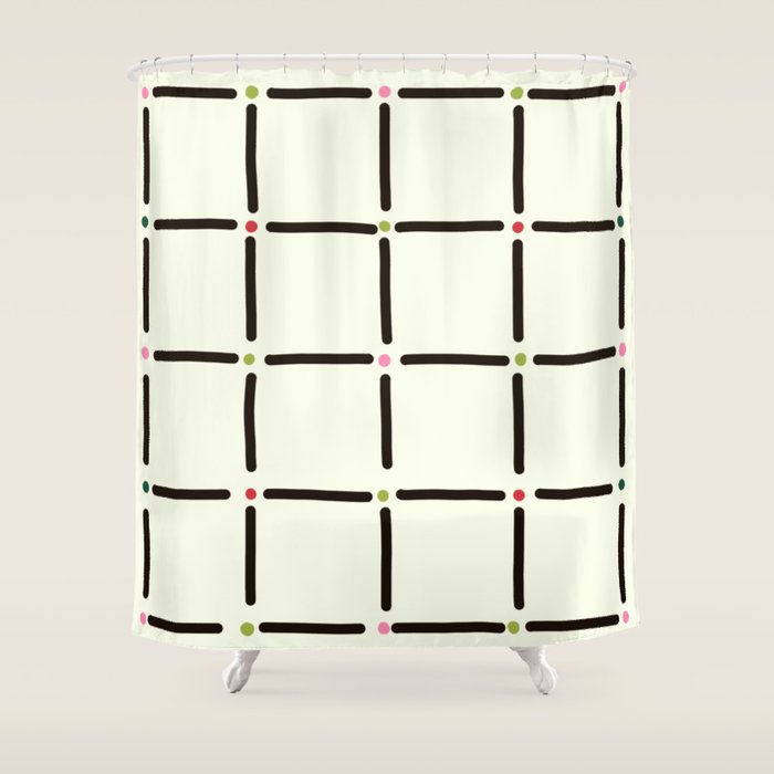Confetti Grid Shower Curtain Gallery Image 1
