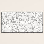 Shapes of the Ladies Pattern Desk Mat Gallery Image 3