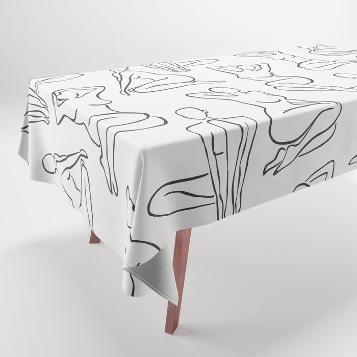 Shapes of the Ladies Pattern Tablecloth Gallery Image 1