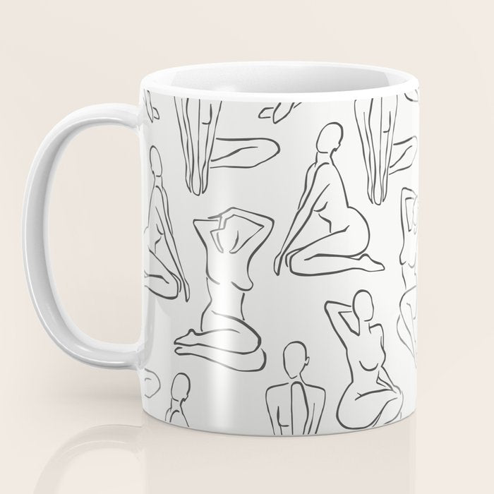 Shapes of the Ladies Pattern Coffee Mug Gallery Image 3