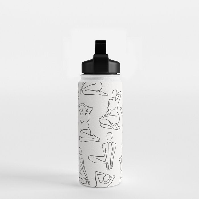 Shapes of the Ladies Pattern Water Bottle Gallery Image 2