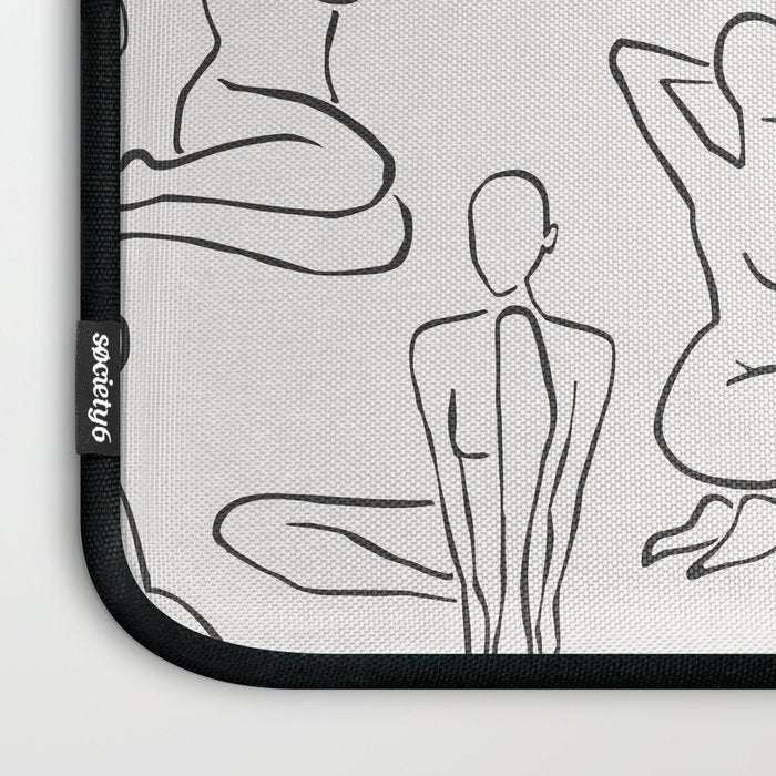 Shapes of the Ladies Pattern Laptop Sleeve Gallery Image 3