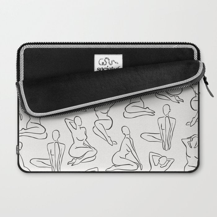 Shapes of the Ladies Pattern Laptop Sleeve Gallery Image 2
