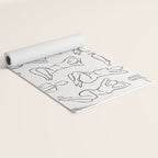 Shapes of the Ladies Pattern Yoga Mat Gallery Image 2