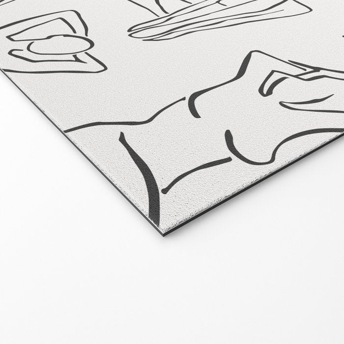 Shapes of the Ladies Pattern Welcome Mat Gallery Image 2