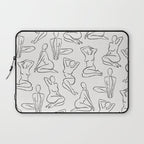 Shapes of the Ladies Pattern Laptop Sleeve Gallery Image 1