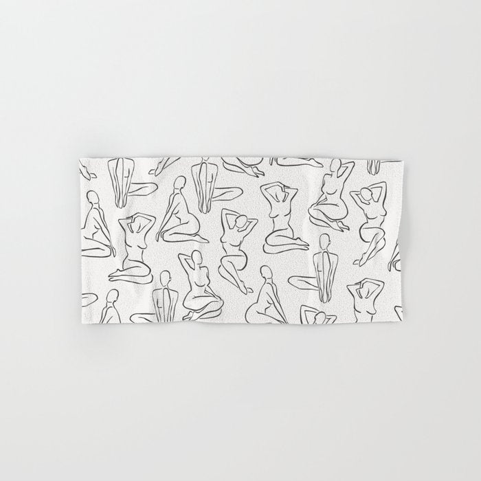 Shapes of the Ladies Pattern Bath Towel Gallery Image 1