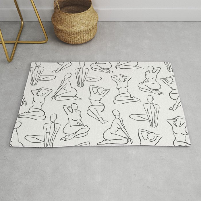 Shapes of the Ladies Pattern Rug Gallery Image 1