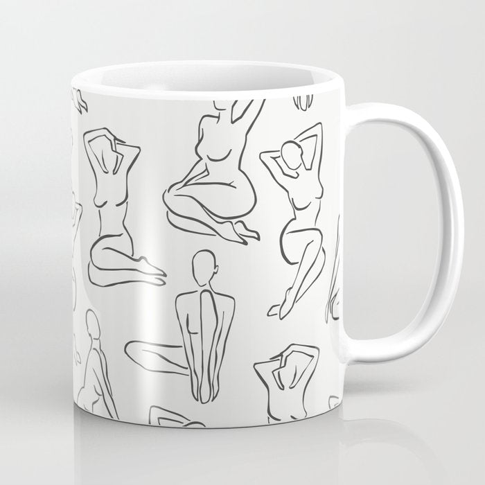 Shapes of the Ladies Pattern Coffee Mug Gallery Image 1