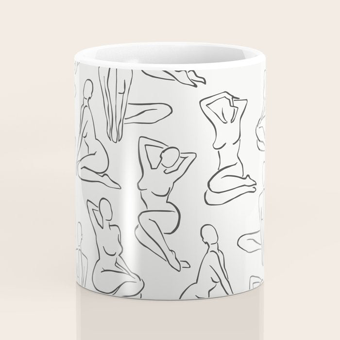 Shapes of the Ladies Pattern Coffee Mug Gallery Image 4