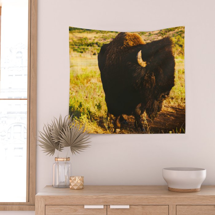 Buffalo Beauty Wall Tapestry Gallery Image 2