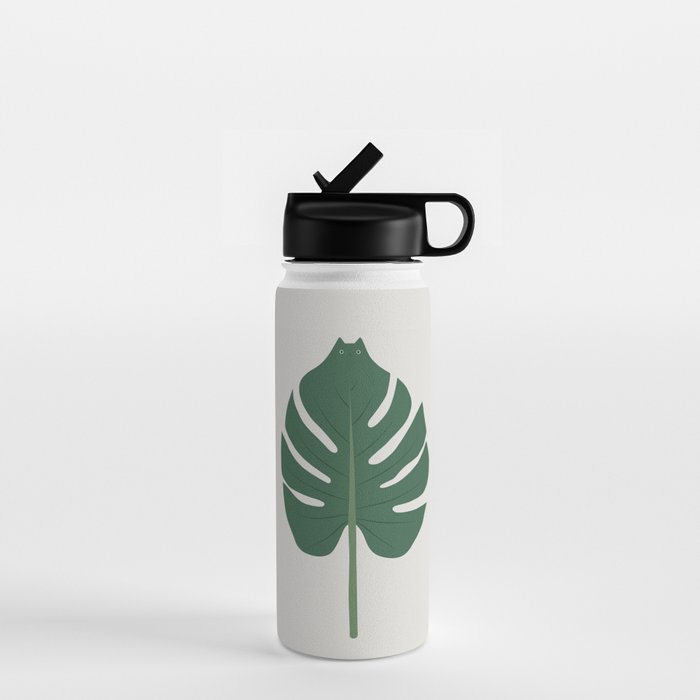 Cat and Plant 24: Meowstera Leaf Water Bottle Gallery Image 1