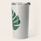Cat and Plant 24: Meowstera Leaf Travel Mug Gallery Image 2