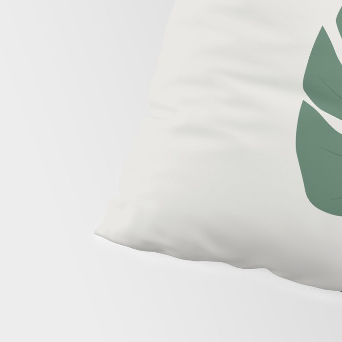 Cat and Plant 24: Meowstera Leaf Pillow Sham Gallery Image 4