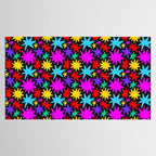 Fun colorful abstract star shape pattern Tablecloth Gallery Image 2