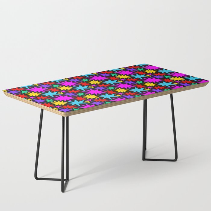 Fun colorful abstract star shape pattern Coffee Table Gallery Image 1