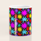 Fun colorful abstract star shape pattern Coffee Mug Gallery Image 4
