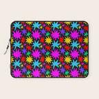 Fun colorful abstract star shape pattern Laptop Sleeve Gallery Image 1