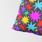 Fun colorful abstract star shape pattern Pillow Sham Gallery Image 4