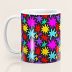 Fun colorful abstract star shape pattern Coffee Mug Gallery Image 3