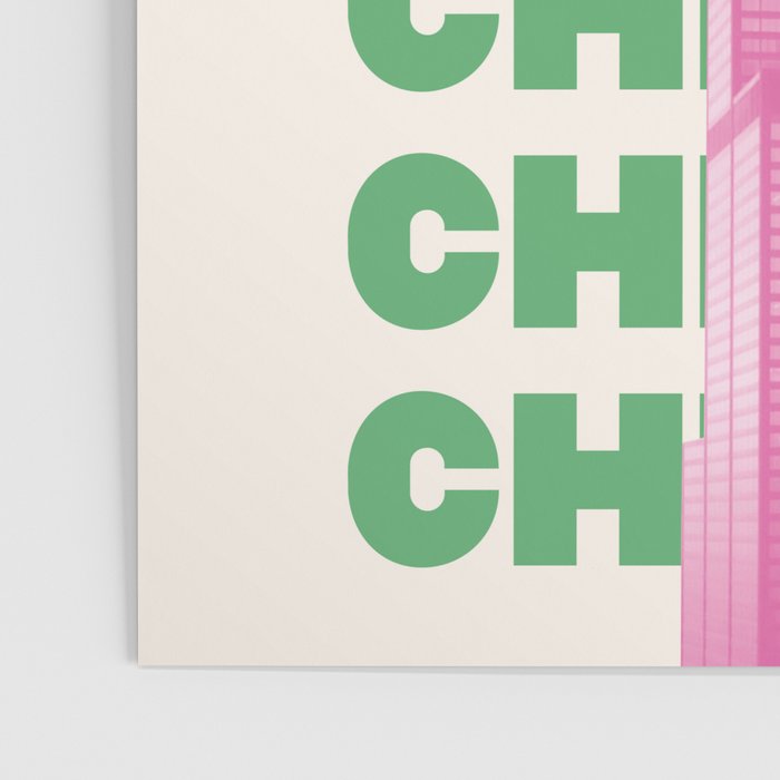 Chicago Willis Tower Green Poster Gallery Image 3