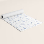 Wildflowers in blue Yoga Mat Gallery Image 2